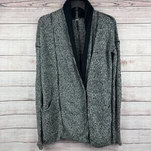 Lululemon Post Practice Cardigan in Ghost Black